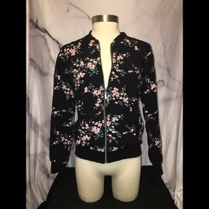 Lila Rose Floral Zip Up Jacket